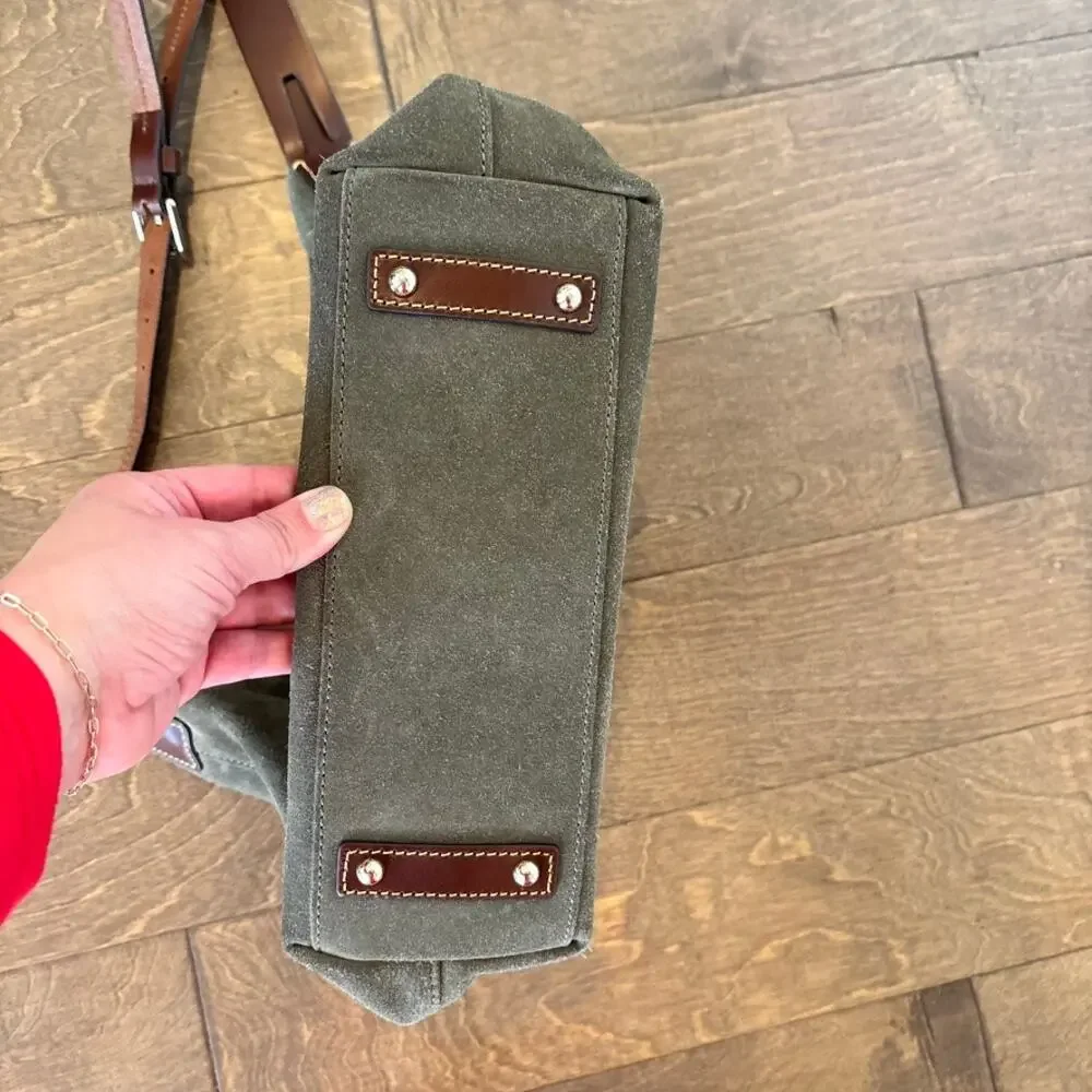 Dooney & Bourke Moss Large Hobo Suede Leather Bag